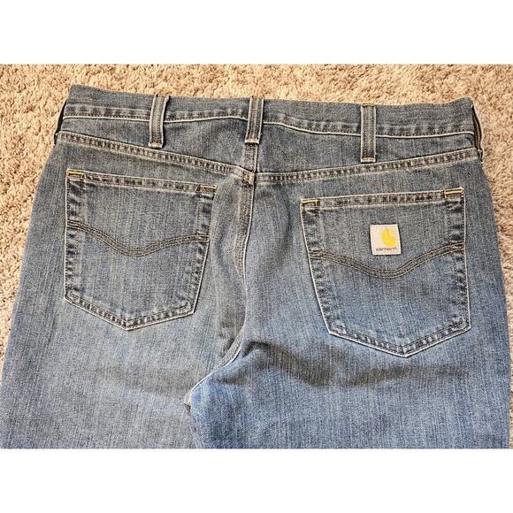 Carhartt Men's Relaxed Fit Denim Straight Leg Jeans 36 x 32 - Picture 8 of 8